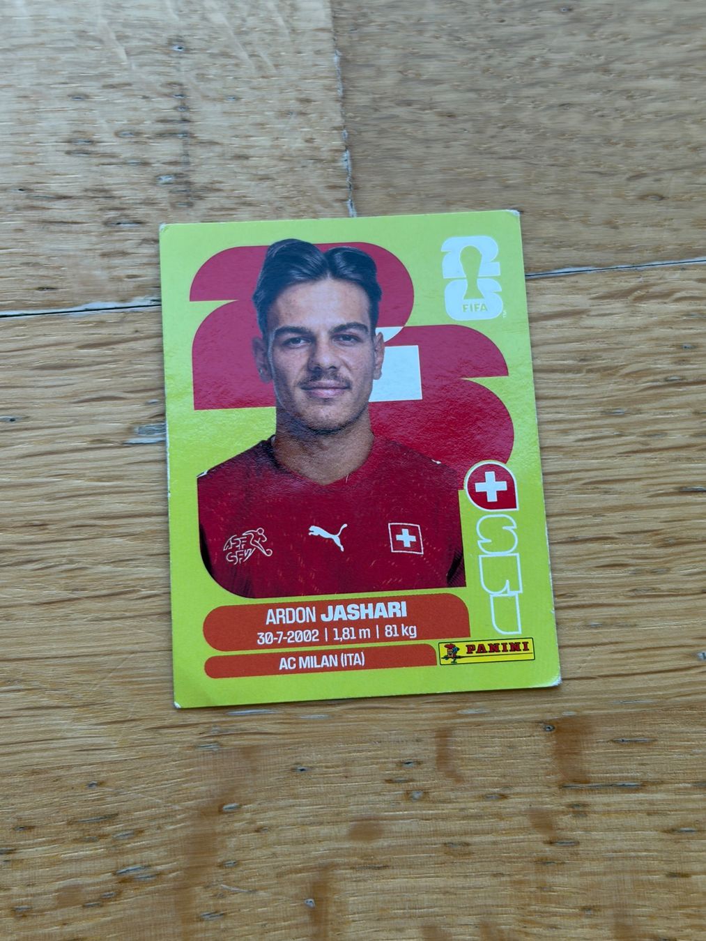 Panini Carte collezionabili: Panini SUI 14 Ardon Jashari – Usato da Zürich venduto da bel5