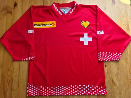 Schweiz Trikot 2014 Ochsner Gr. S Eishockey PostFinance