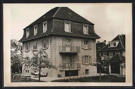 Foto-AK Yverdon, Villa mit Garten