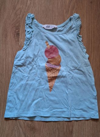 H&M Sommer Oberteil Eiscreme Grösse 92 guter Zustand