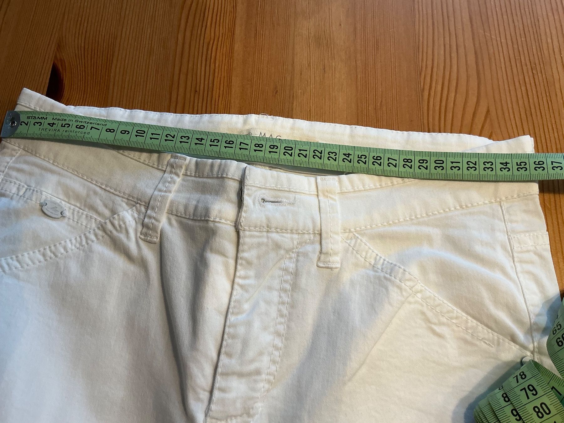 Jeans: weisse  MAC JEANS, ASHLEY,  Gr. 34/30 Stretch Baumwolle – Gebraucht aus Aesch BL von Fortexx 2