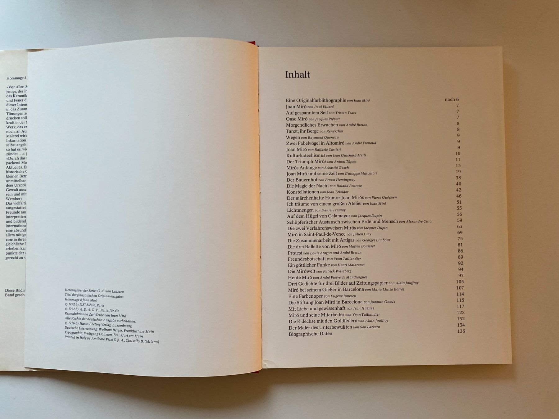 Libri: Buch Hommage a Joan Miro – Usato da Gümligen venduto da Vicky2 2