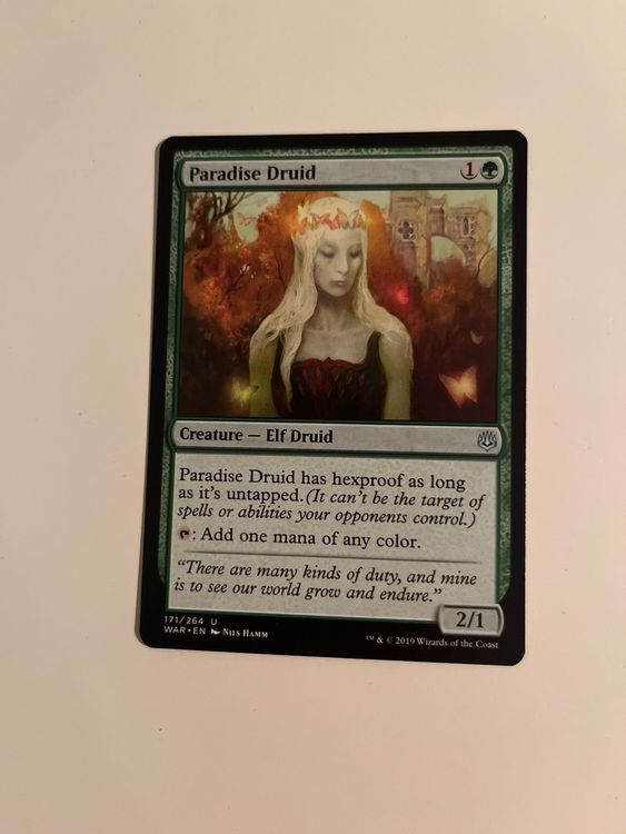 Magic Paradise Druid - Druida del Paradiso - [WAR] [NM] [Foil] 412655523 371823