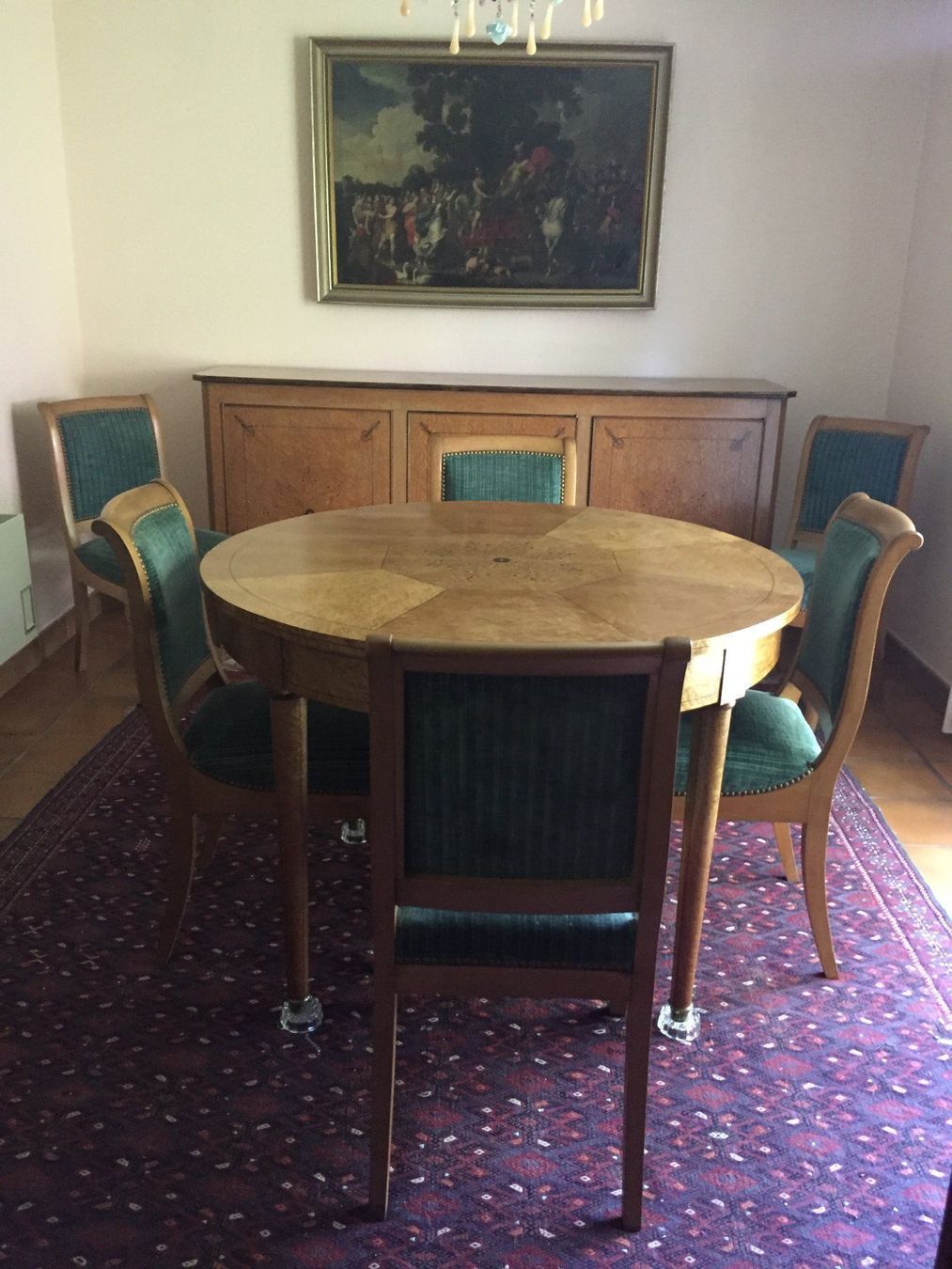 Tischset: Tisch, 6 Stühle mit Buffet – Gebraucht aus Basel von Lancer4