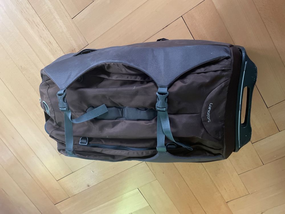 Osprey Sojourn 60L Reiserucksack Mit Rädern – Trolley-Rucksack Kombiniert, Mit Verstaubarem Tragesystem, 90mm Räder