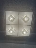 2er-Set moderne LED-Deckenleuchten – RGB – 4-flammig