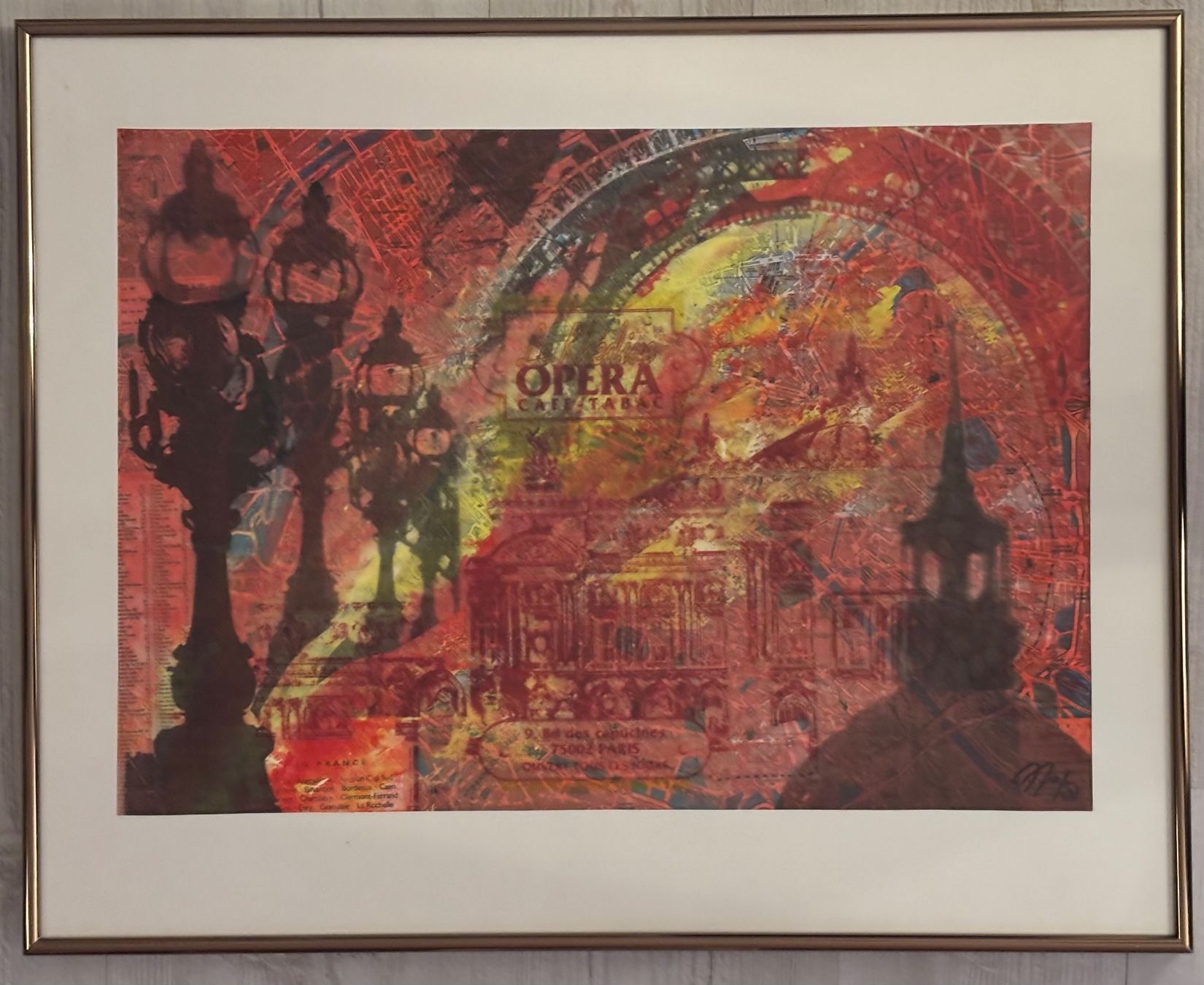 Foto & Immagini: PARIS. raffinierte Collage/Mischtechnik des DUOS GULDENSTERN – Usato da Rütihof venduto da til_68lp 2