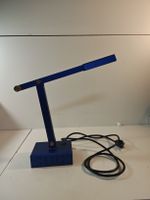 Schreibtischlampe, blau, Vintage, verstellbar.(nov320)
