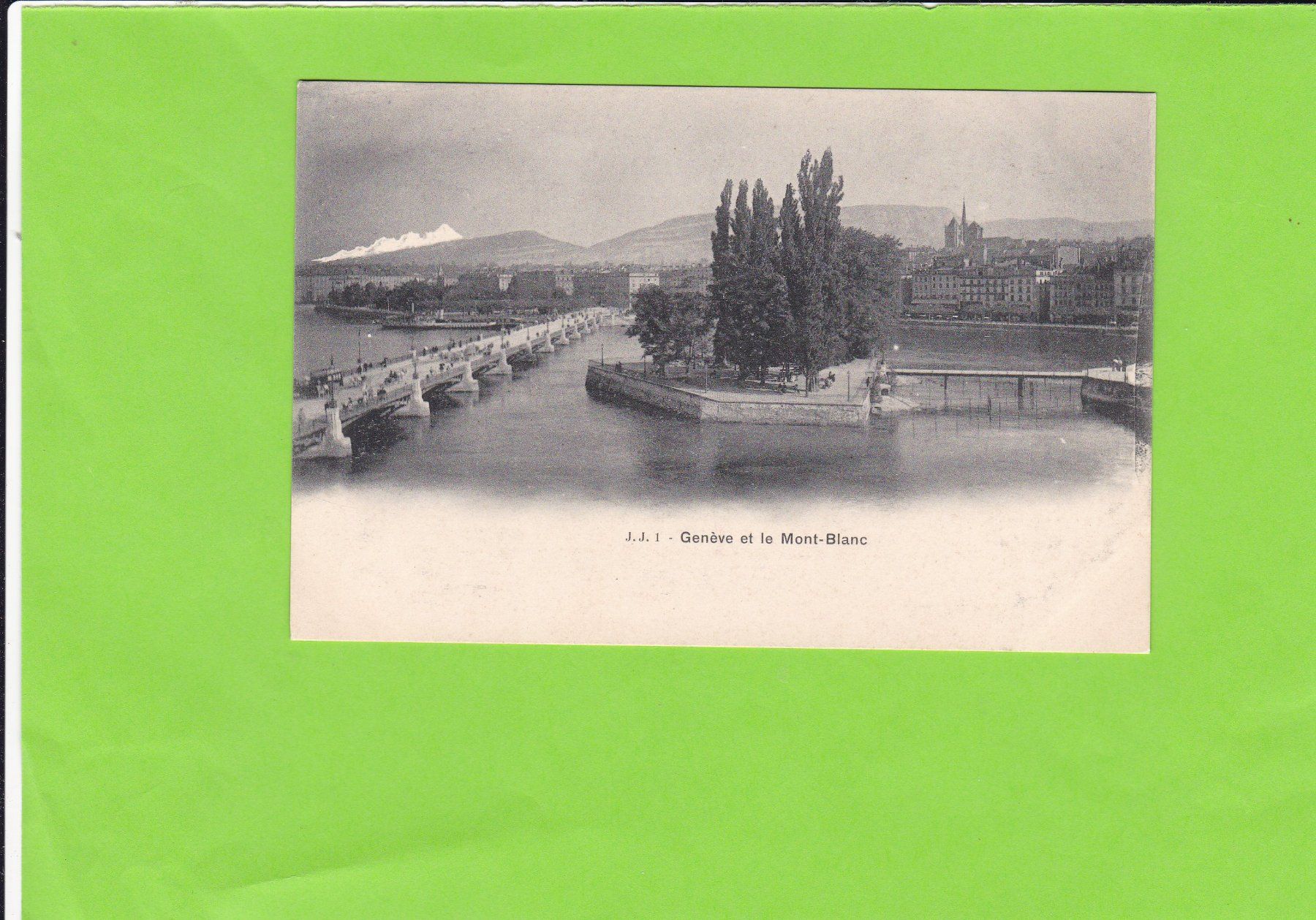 Cartoline postali: Genève. Et le Mont Blanc – Usato da St. Peterzell venduto da neckertal