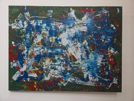 Abstraktes Gemälde - Akryl auf Leinwand