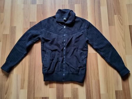 Alcantara Herrenjacke Gr. 52 Navy Übergangsjacke