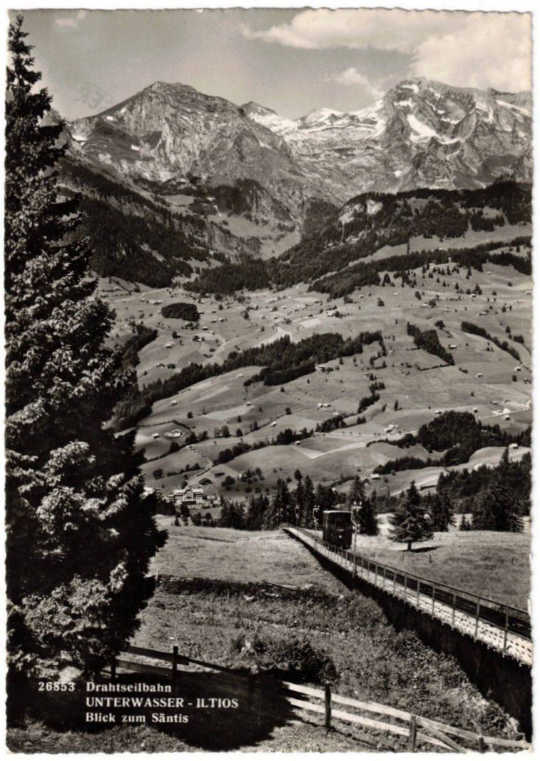 Cartoline postali: Unterwasser - Standseilbahn Iltios – Usato da Binningen venduto da Mountainrider