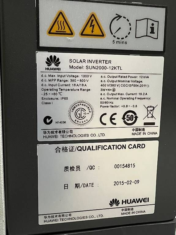 Huawei Inverter: Huawei Wechselrichter – Usato da Triesenberg venduto da JMS9497 1