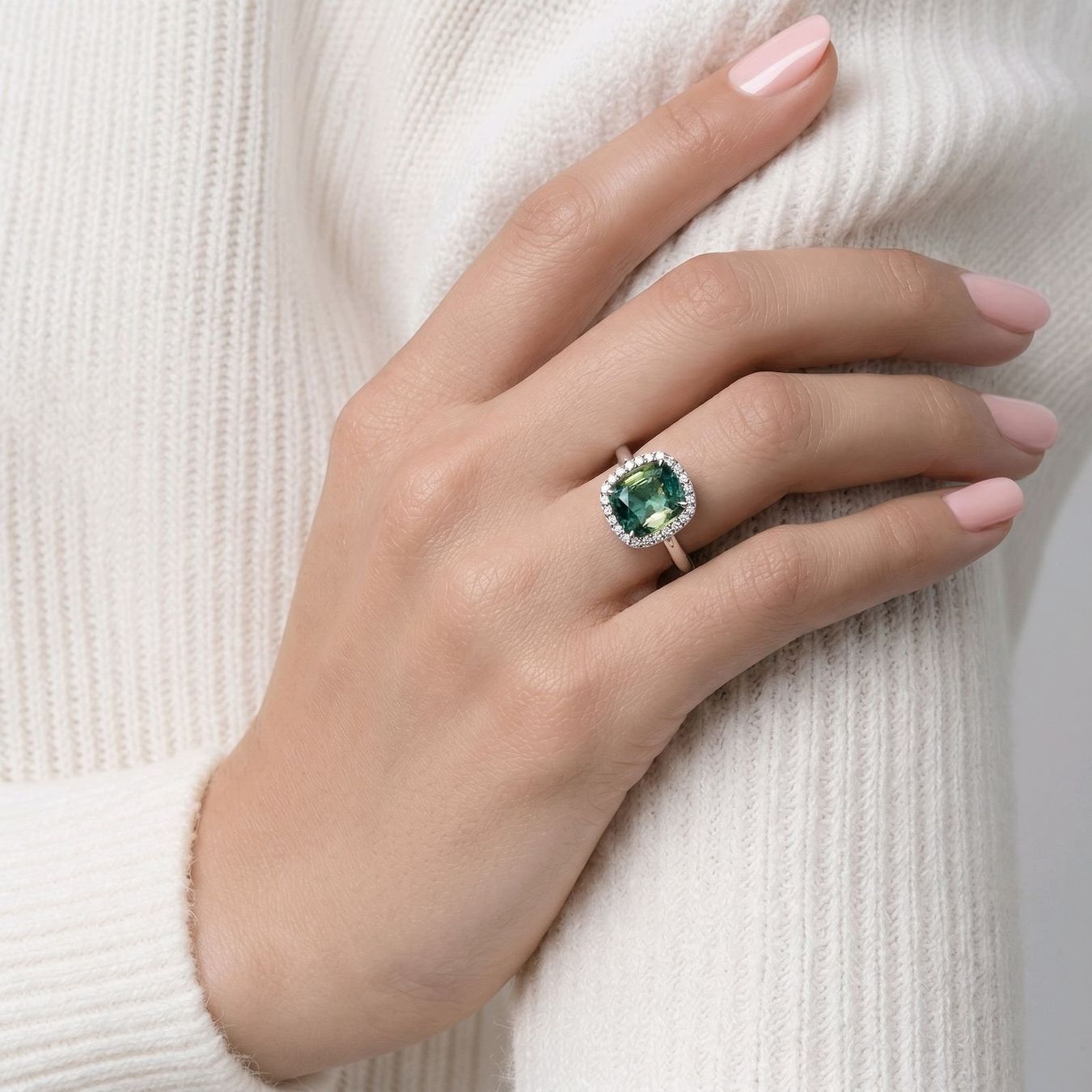 Anelli: 3.69ct Saphir Ring 14k Weissgold – Nuovo e nell'imballaggio originale da Illnau venduto da Juwelier_Mahler_GmbH 1