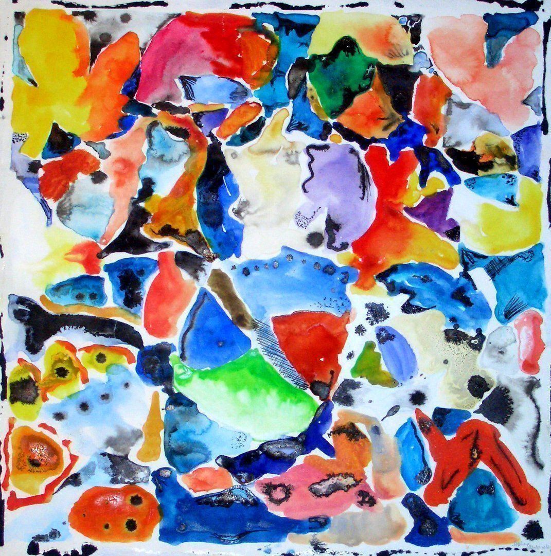 Gemälde: Stephan Sembinelli / Original / 51 × 51 cm / Wasserfarbe – Neu (gemäss Beschreibung) aus Welschenrohr von StarRecordsGmbH 1