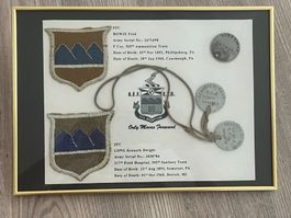 WWI / 1WK US 80th Division Dog tags, Patch, Collar Disc (5)