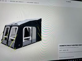 Vorzelt Dometic rally air pro 260 DA