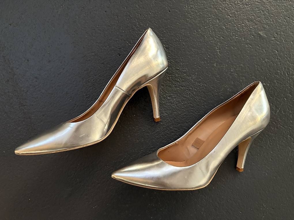 Esprit Scarpe da donna: Pumps Schuhe silber Gr 39 Made in Italy – Nuovo (secondo la descrizione) da Bern venduto da die_6p8g