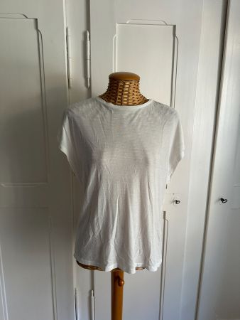 Feinstrick T-Shirt weiss 36