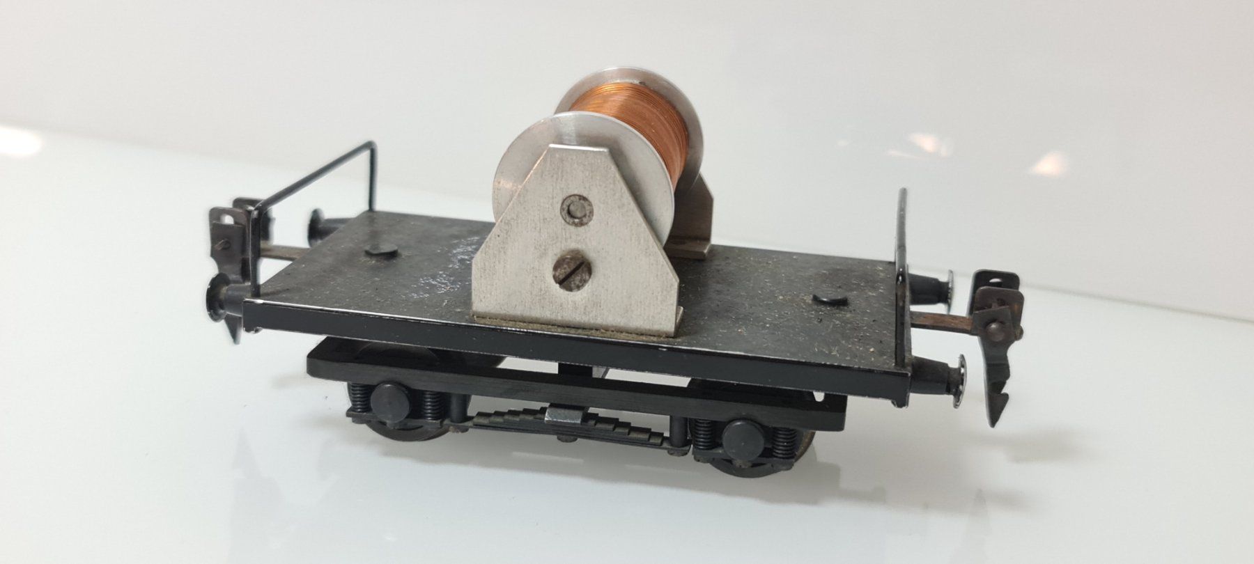 Modellini di ferrovie: Eigenbau Bobinenwagen Spur 0 – Usato da Neuenhof venduto da ludovicco 1