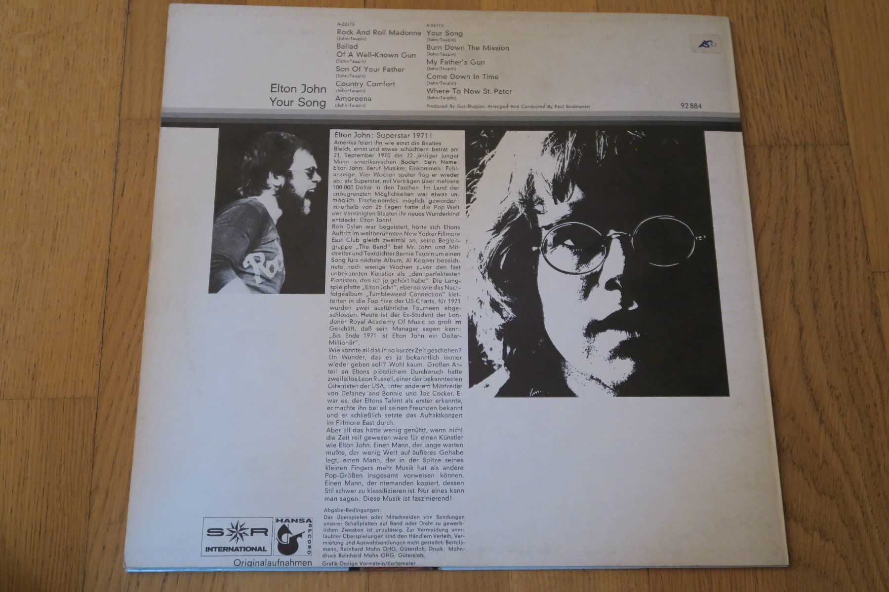 Dischi in vinile: Elton John – Your Song – Usato da Thun venduto da Karibu70 1