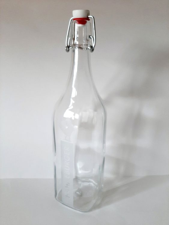 Glasflasche mit Bügelverschluss Hahnenburger 1L neu | Kaufen auf Ricardo