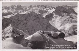 Weissfluhgipfel Blick gegen Piz d'Aela u. Tinzenhorn