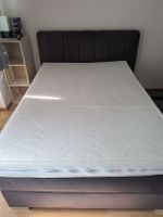Boxspringbett grau mit Stauraum gebraucht 