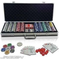 Pokerkoffer Pokerset Poker Set Karten 500 Chips