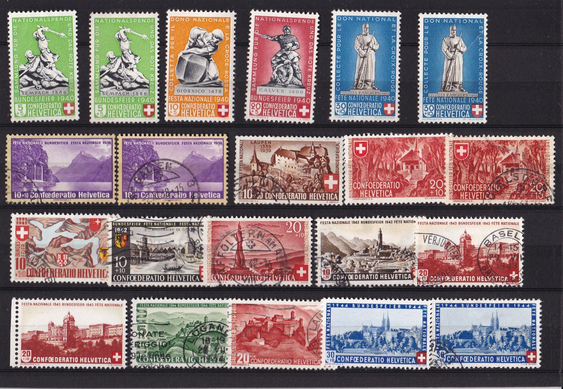 Tutti i francobolli: CH Briefmarken Lot "Pro Juventute & Pro Patria" – Usato da Münchwilen AG venduto da Nesar 4