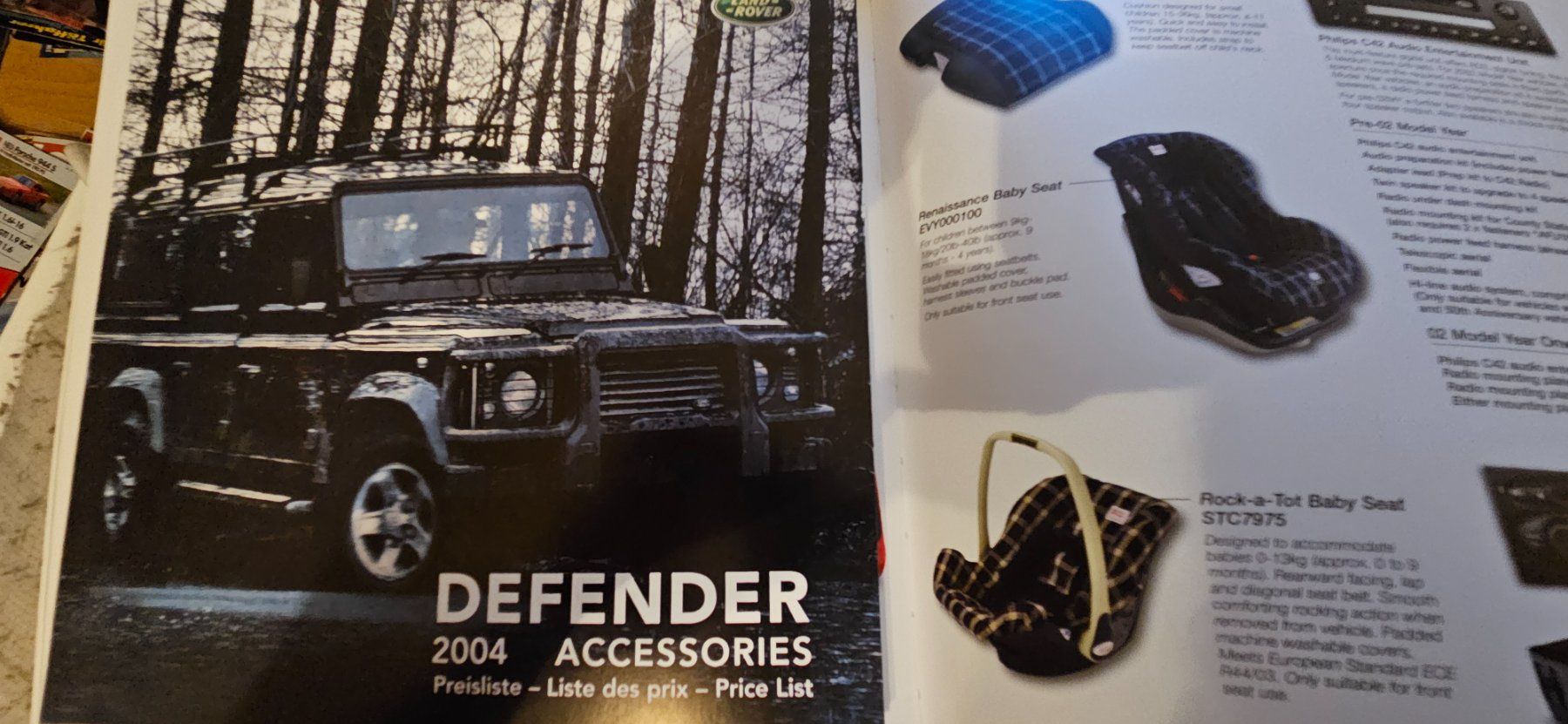 Land Rover Documenti: Land Rover Defender Accessories  Prospekt 2003 xa – Usato da Flawil venduto da sr1_f6st 9