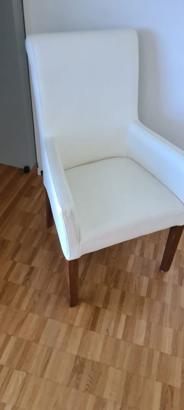 Poltrone: Sessel Echtleder mit Armlehnen Crèmeweiss – Usato da Aarau venduto da oksana90 3