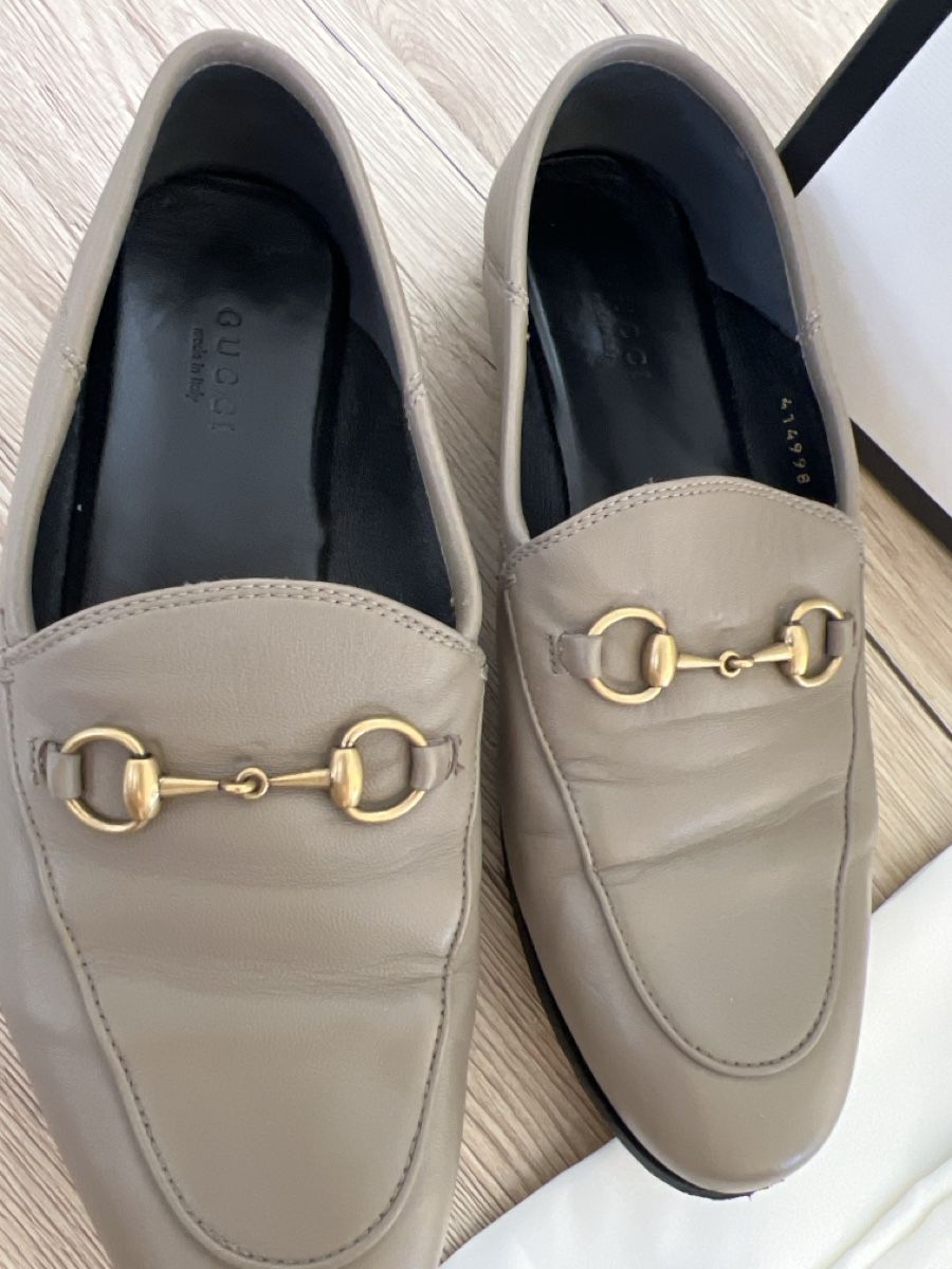 Gucci Scarpe da donna: Mocassins Gucci classiques en cuir beige – Usato da La Chaux-de-Fonds venduto da GabrielaKlein 1