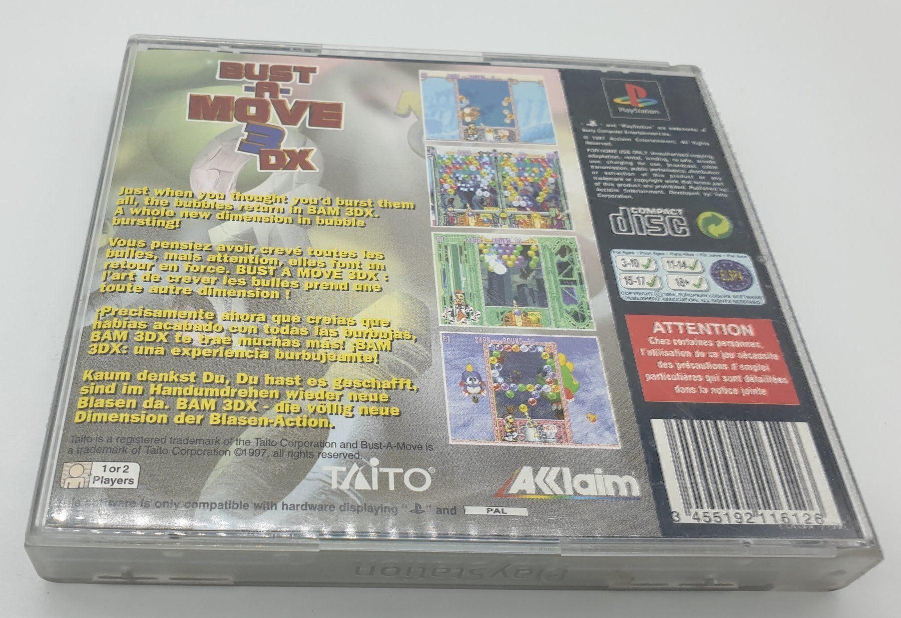 Sony Spiele: Bust a Move 3 DX PS1 – Gebraucht aus Genève von Cardtreasure 1
