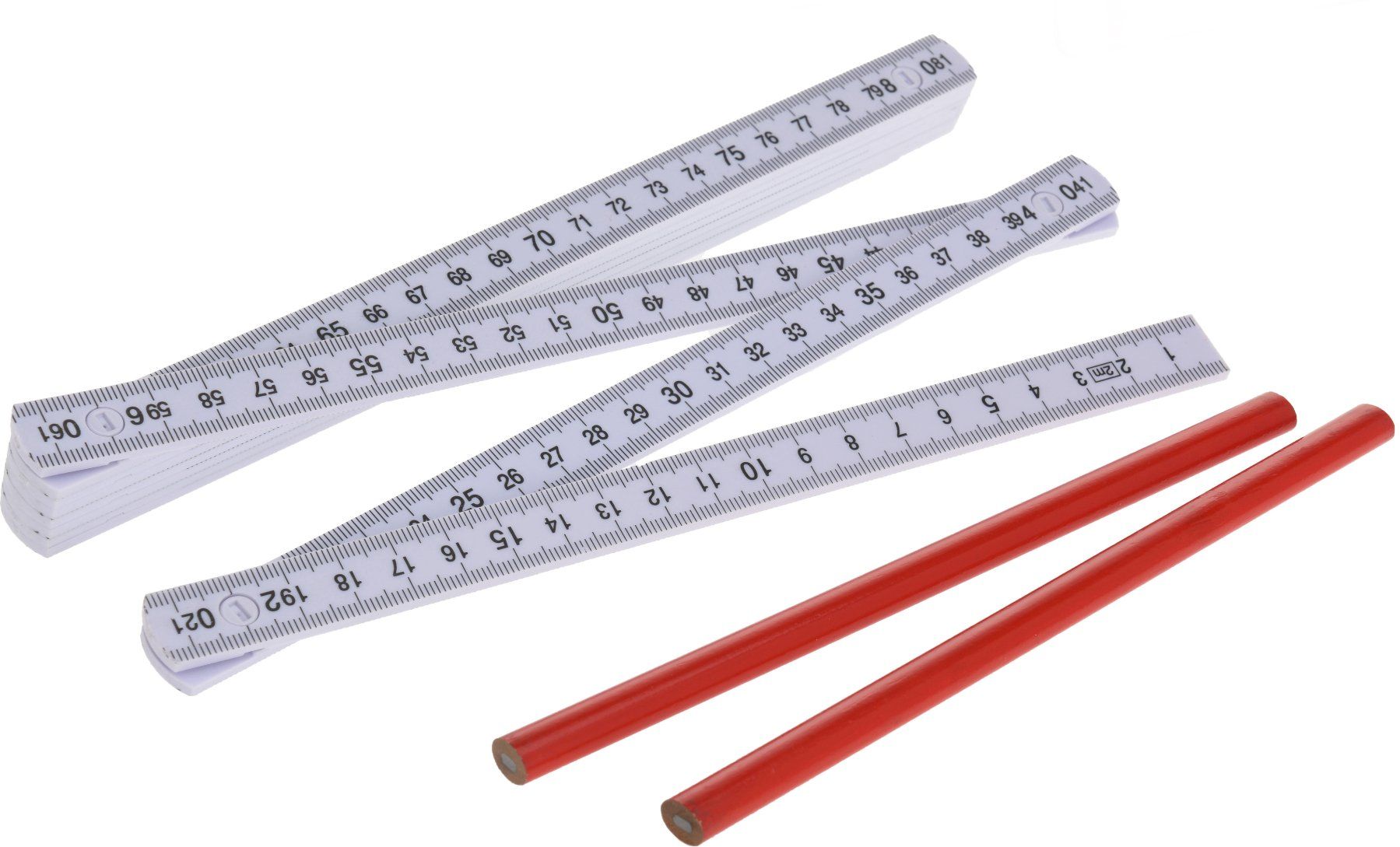 Tutti gli attrezzi: Doppelmeter mit 2 Stk. Baubleistift – Nuovo (secondo la descrizione) da Oensingen venduto da Liquidations-Shop