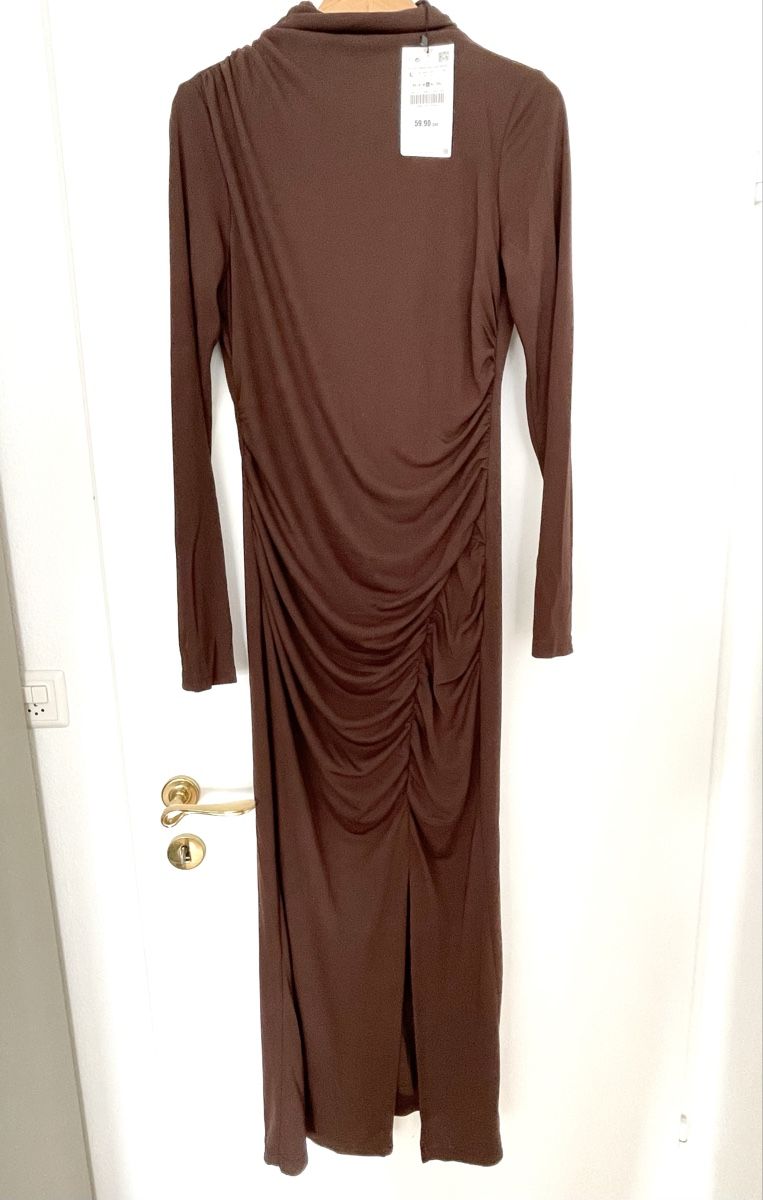 Zara Kleider: Maxikleid in Braun – Neu und originalverpackt aus Zürich von baobab97