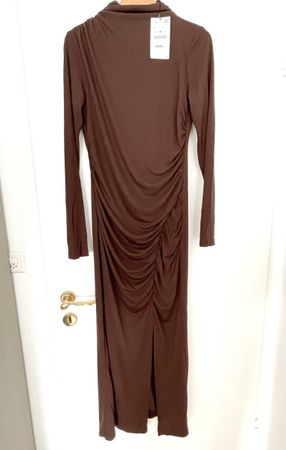 Maxikleid in Braun