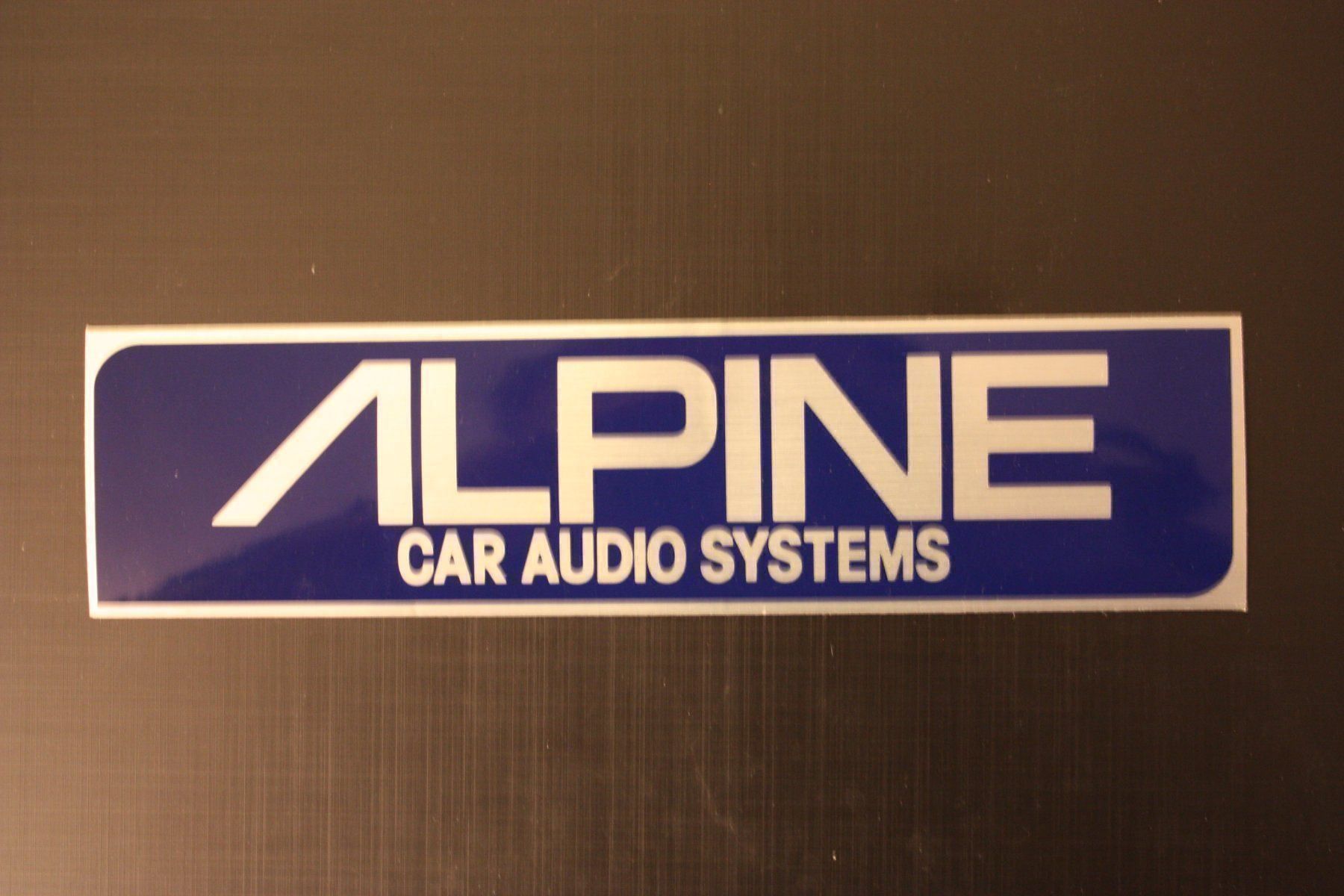 Sticker: Abziehkleber ALPINE Car Audio Systems – Nuovo (secondo la descrizione) da Bern venduto da micky031