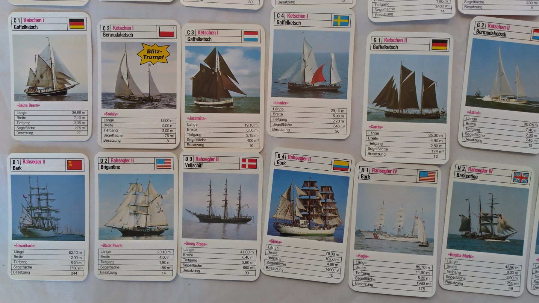 Giochi: Schiffe Quartett - Windjammer ab Fr. 8.- / 32 Karten + 2 – Usato da Bellach venduto da JingleJerry 5