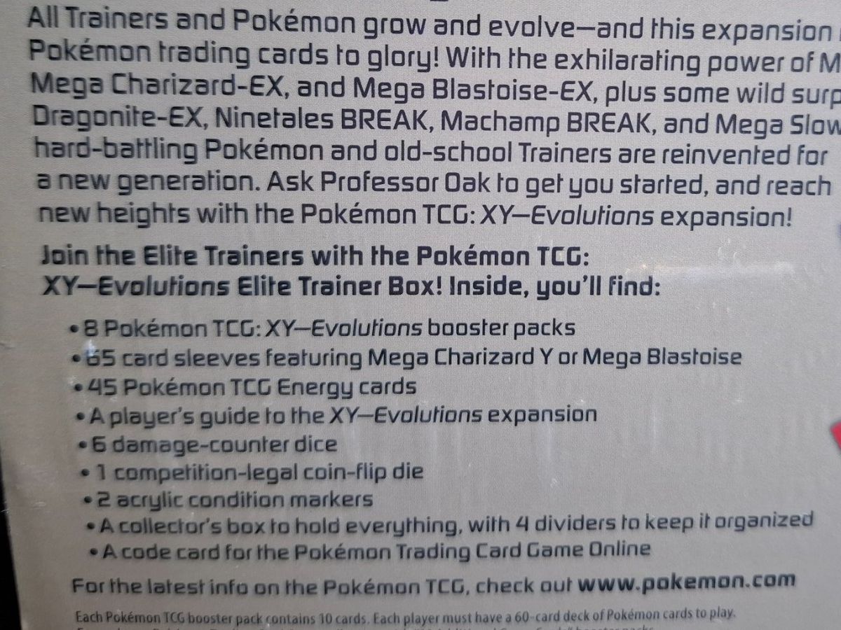 Pokémon Carte collezionabili: POKEMON XY EVOLUTIONS MEGA CHARIZARD ELITE TRAINER BOX engl – Nuovo e nell'imballaggio originale da Schlieren venduto da Alena020_0 1