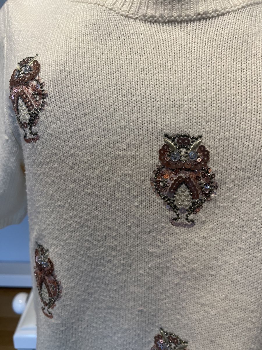 H&M Pulls & Sweat-shirts: Süsser Pullover mit Eulen-Applikationen, S – D'occasion à Solothurn par Bobesch08 2