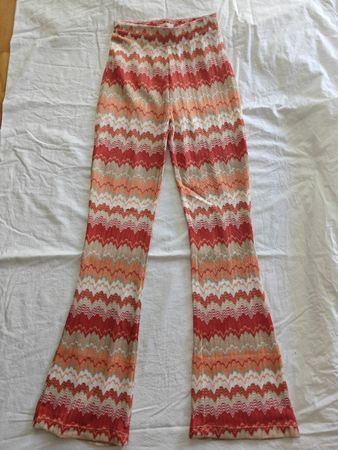 24colours Bellbottom pants Zickzack Boho-Style Gr. 34 / XS
