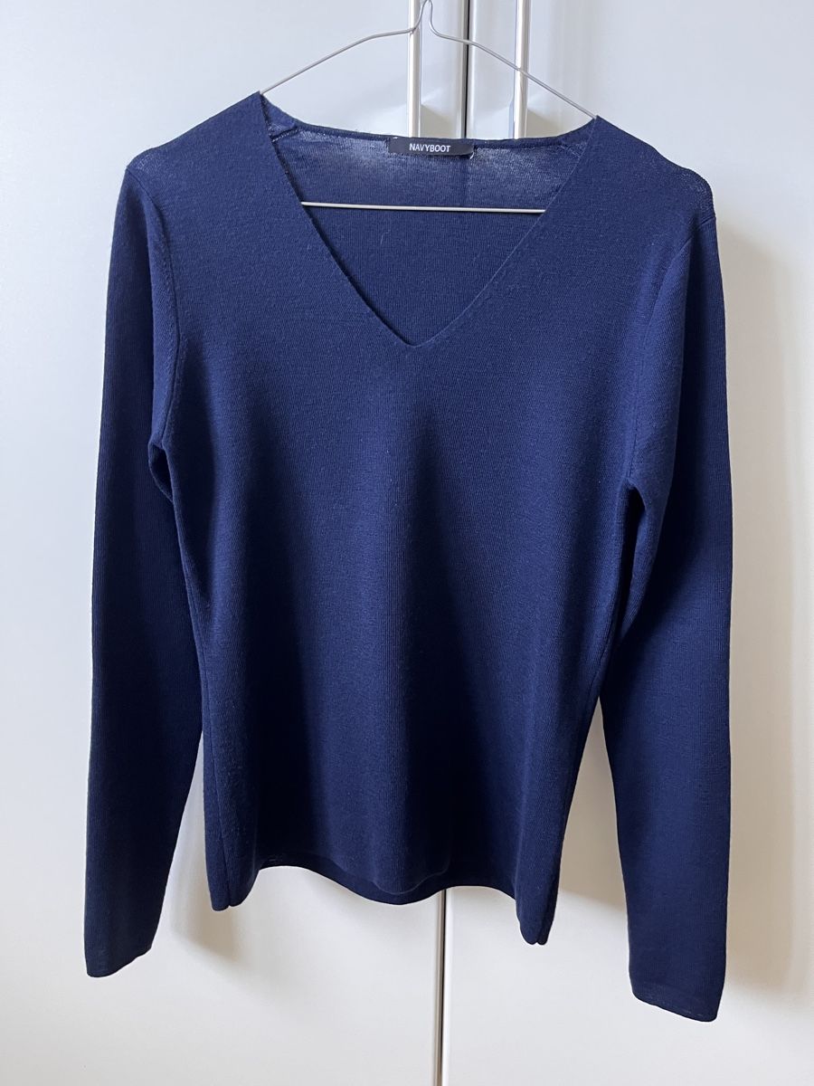 Navyboot Maglioni & Felpe: NAVYBOOT Pullover blau Gr.  M, 100% Merino Wolle – Usato da Zürich venduto da Kleanthy