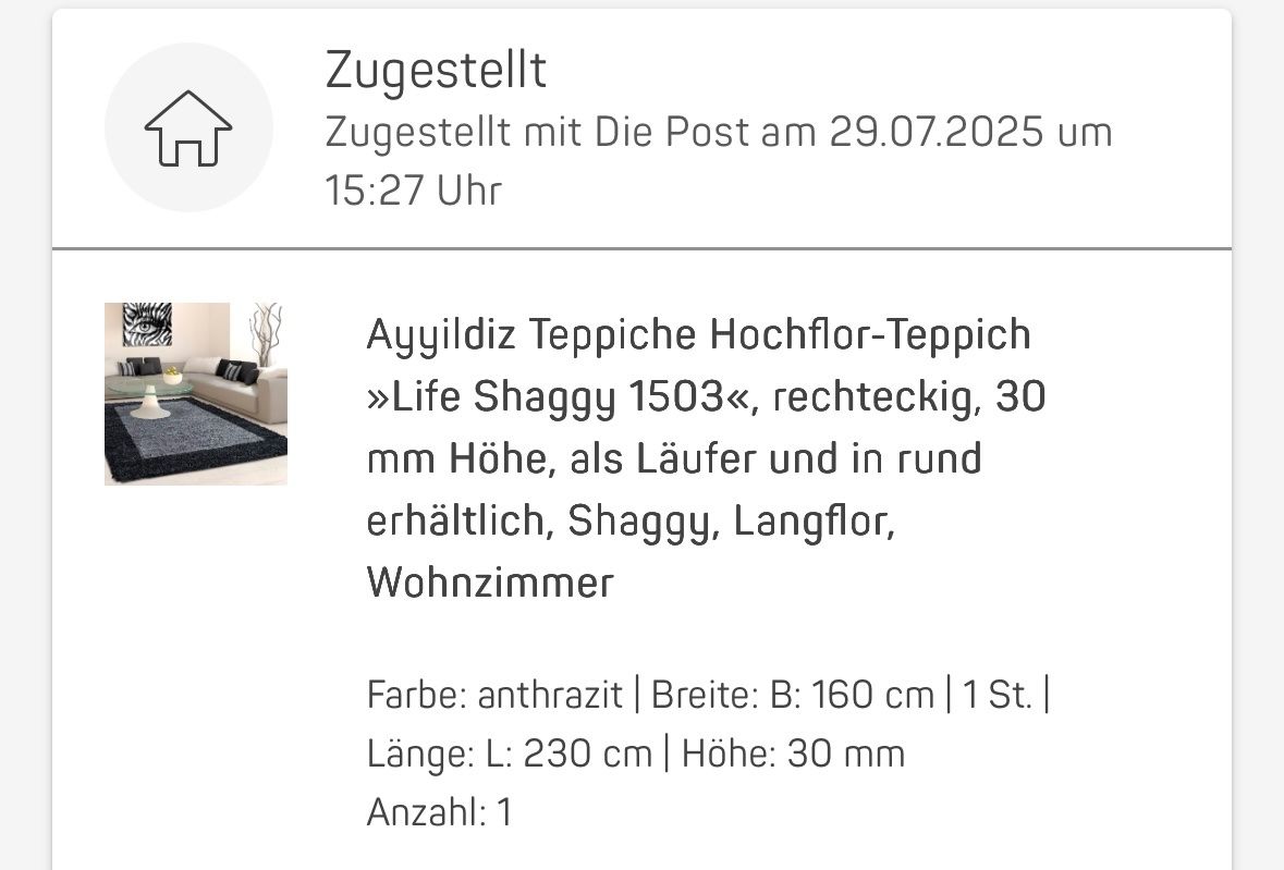 Tappeti: Hochflorteppich NEU! 160x230 cm – Nuovo (secondo la descrizione) da Münchenbuchsee venduto da woman67 5