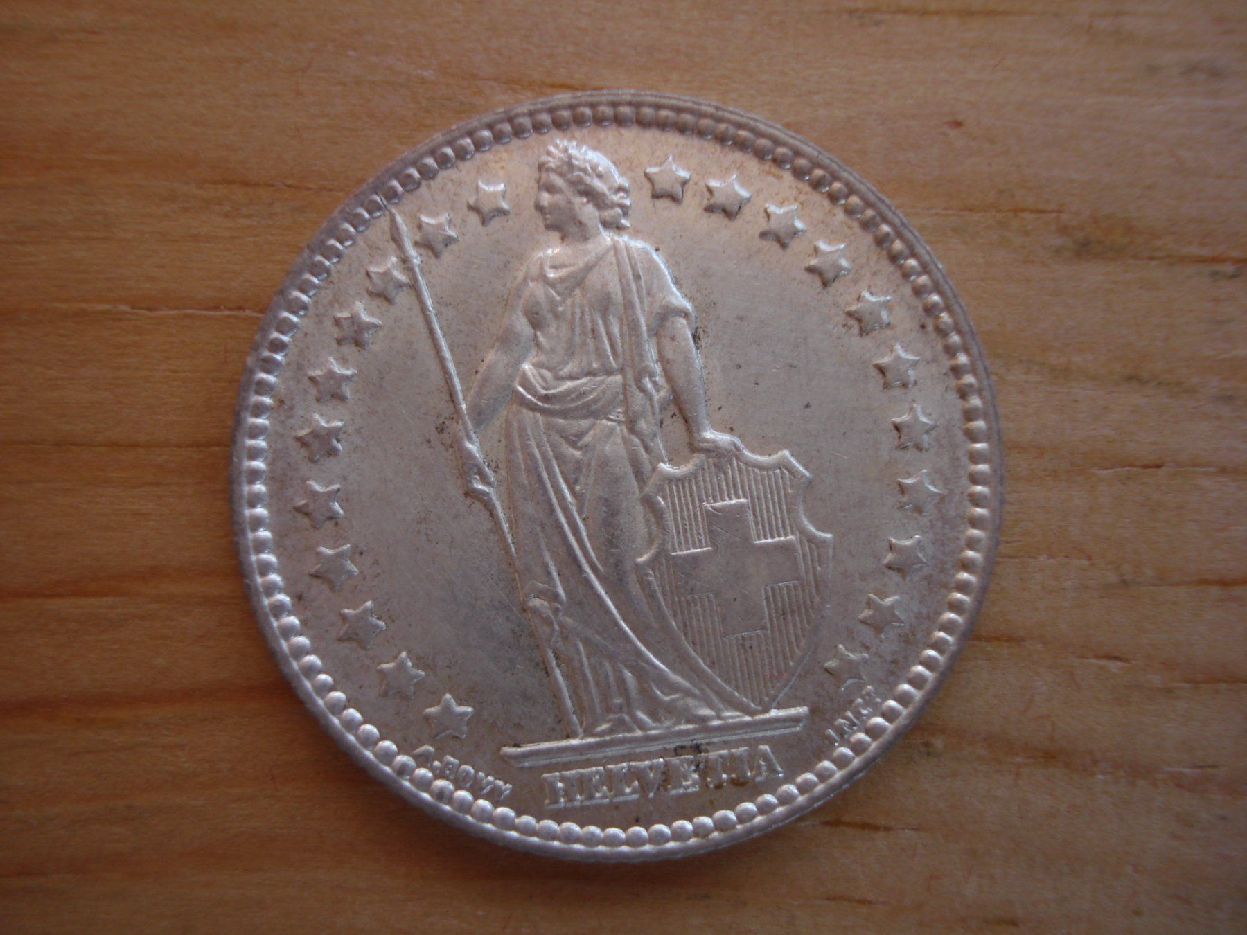 Alle Münzen: (C1) 1 Franken 1940 UNZ-STGL – Gebraucht aus Erlach von Net-Coins 1