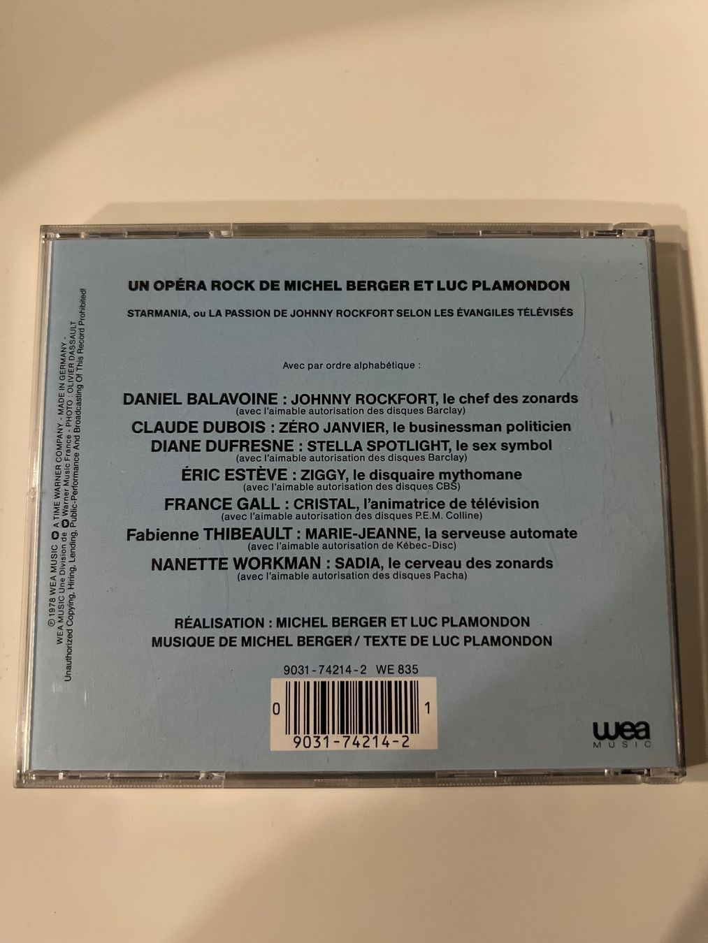 CD: Starmania (version originale) opéra rock michel berger – Usato da Bouveret venduto da Feelgoodtrading 1