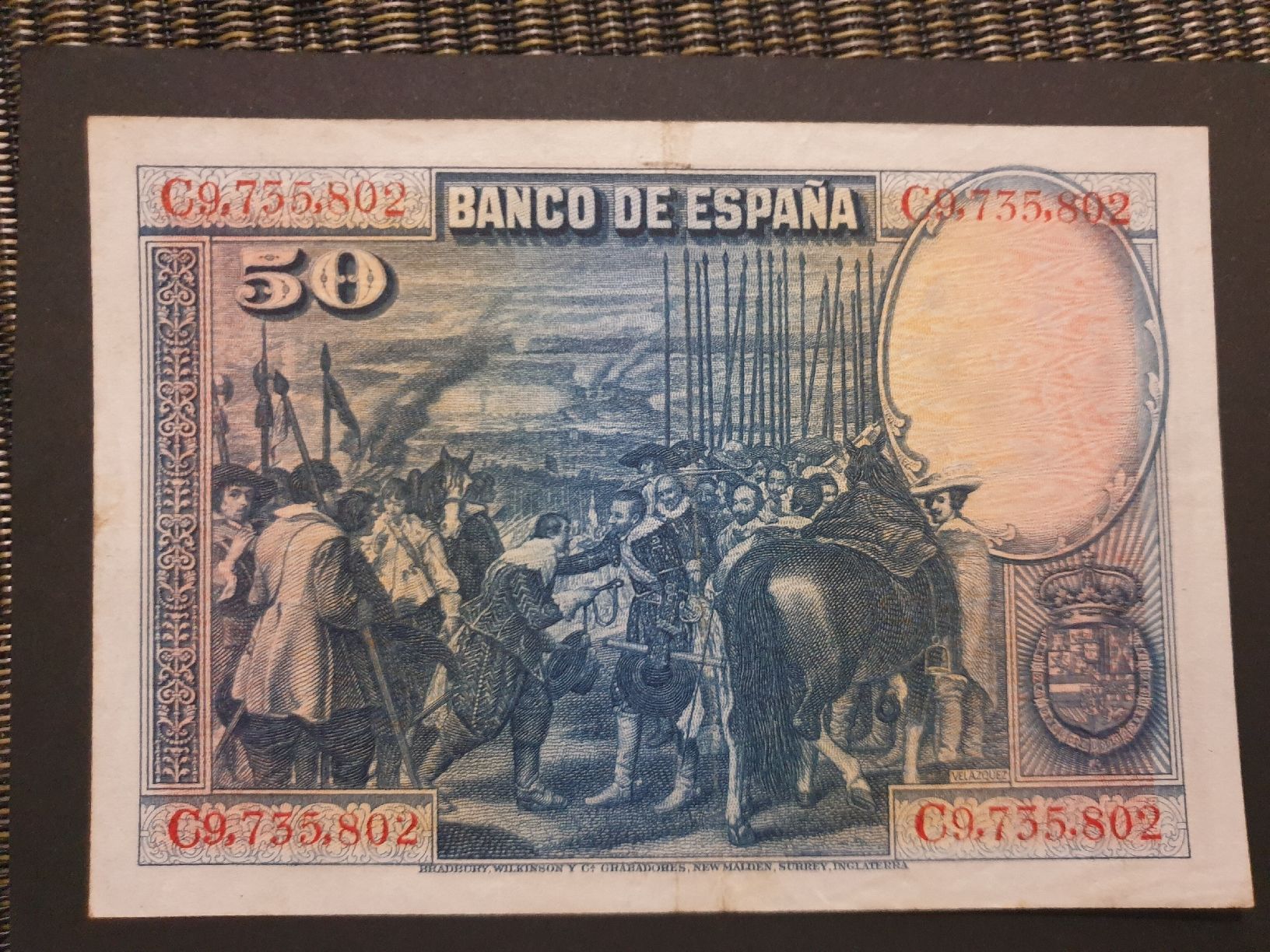 Banconote: Espagne 1928 50 pesetas P75 – Usato da Versoix venduto da rucio 1