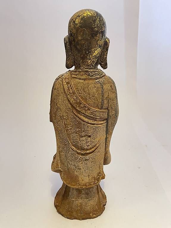 Skulpturen & Statuen: Asiatika - Buddhistischer Mönch aus Metall – Gebraucht aus Basel von Familymusic 4