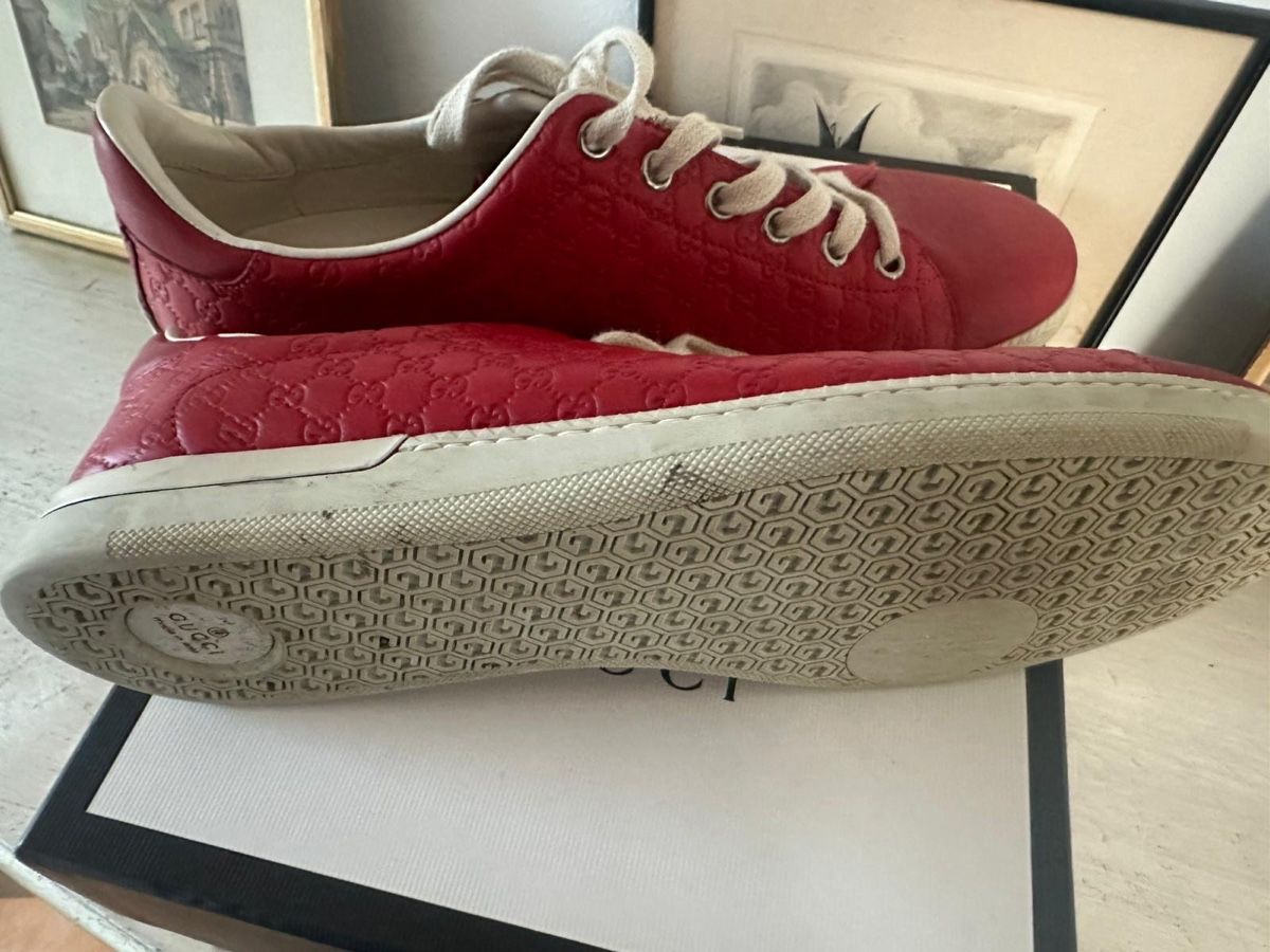 Gucci Scarpe da donna: Authentic Original Gucci sneakers Red Leather GG – Nuovo (secondo la descrizione) da Zürich venduto da sel_tvq7 3
