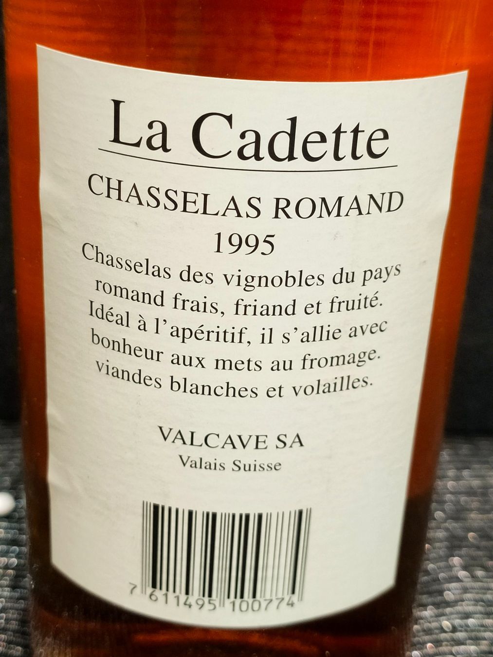 Vino: LA CADETTE 1995 – Usato da Genève venduto da Leboucheoreilles 4